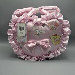 Her Universe Sanrio Hello Kitty And Friends Cupid Heart Pink Satin Tote Bag